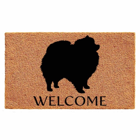Calloway Mills Entrance Mat, Coir, Natural, Black 105662436